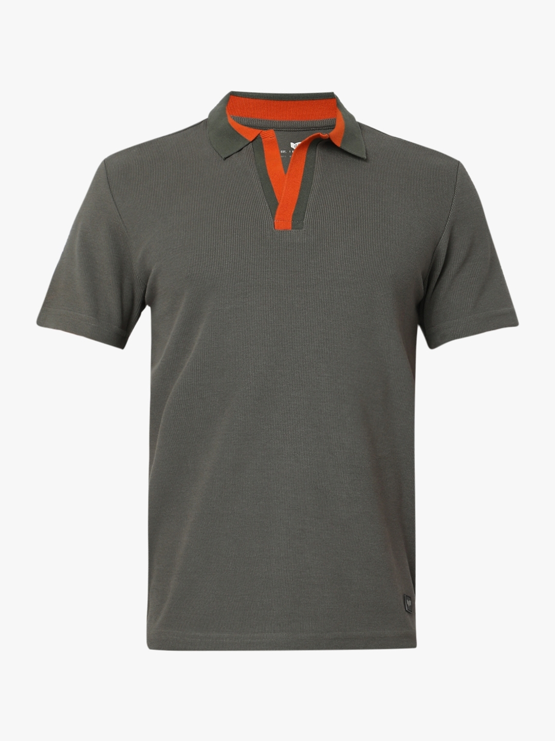 Regular Fit Half Sleeve Open Collar Solid Polycotton Polo T-Shirt