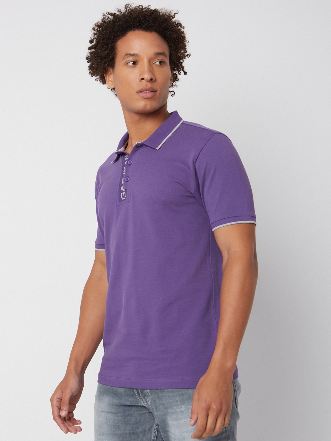 Regular Fit Half Sleeve Solid Cotton Polo T-Shirt