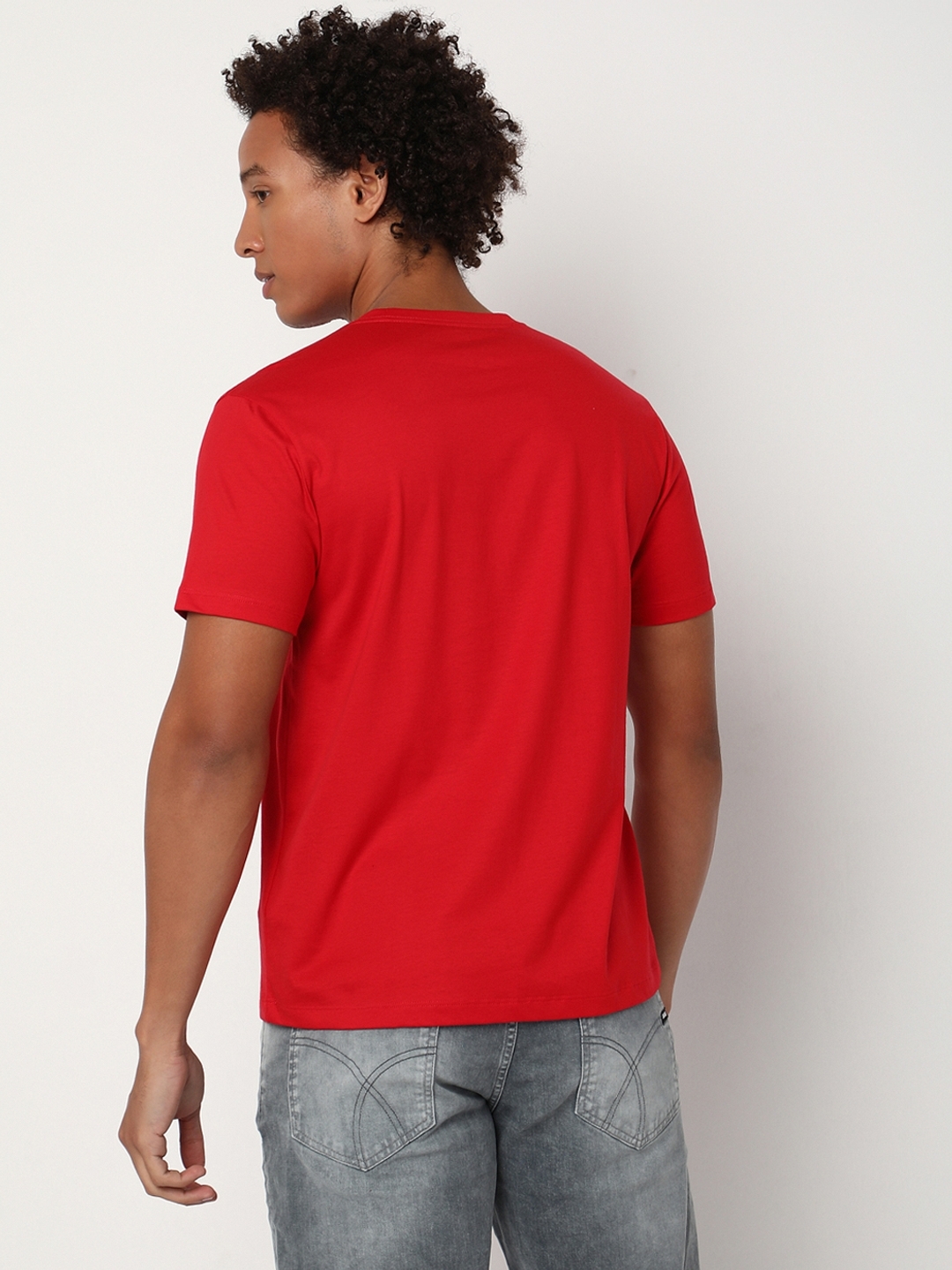 Regular Fit Half Sleeve Crew Neck Brand Carrier Cotton T-Shirt