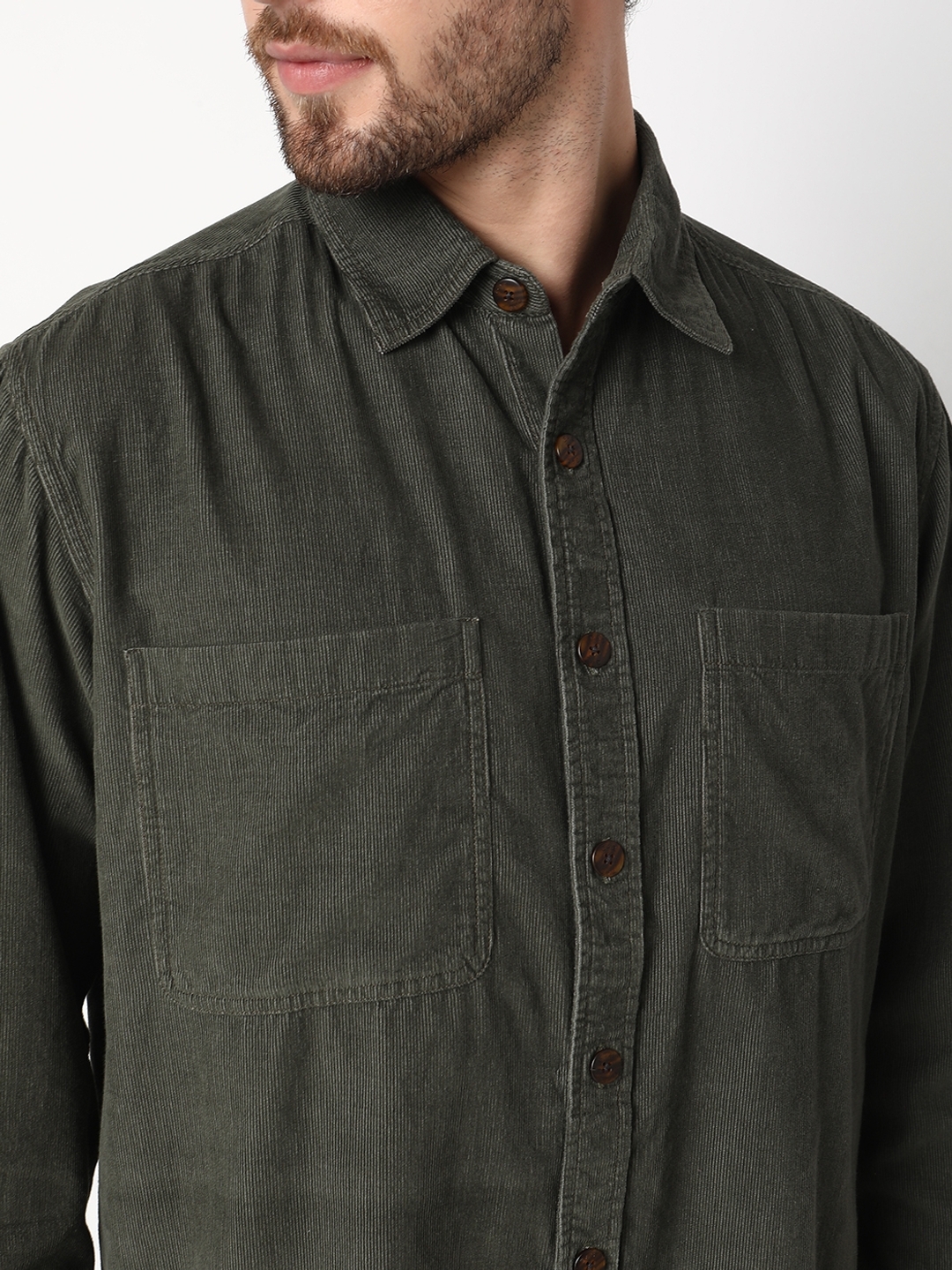 Shacket Full Sleeve Solid Cotton Shirts