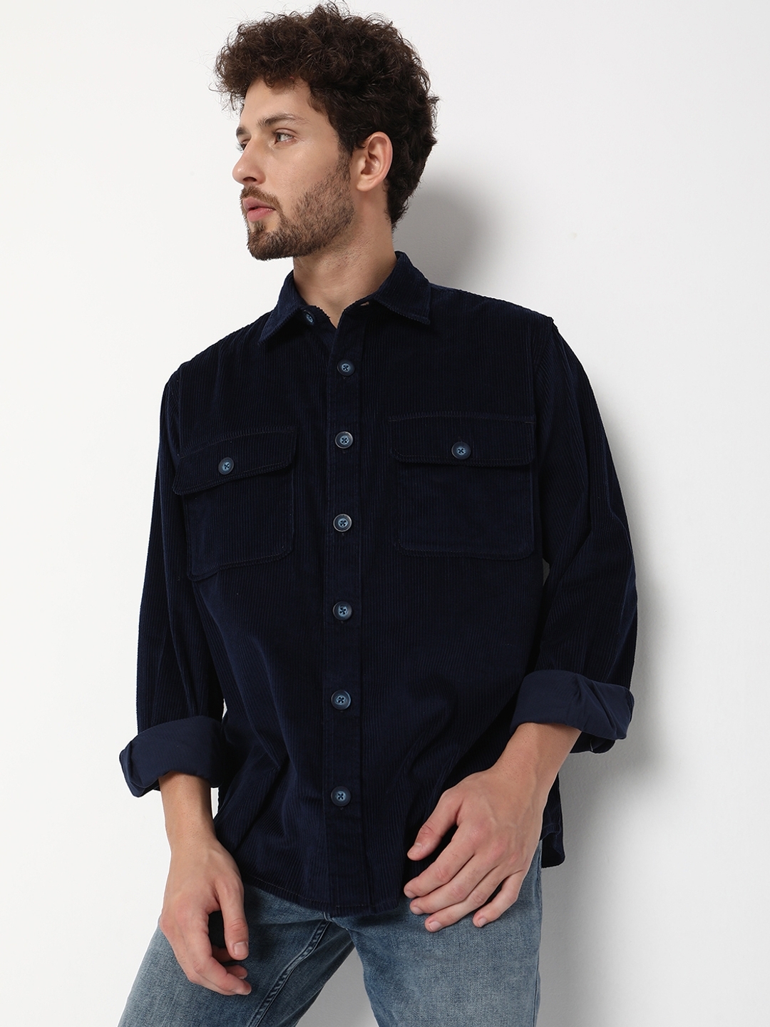 Shacket Full Sleeve Solid Cotton Shirts