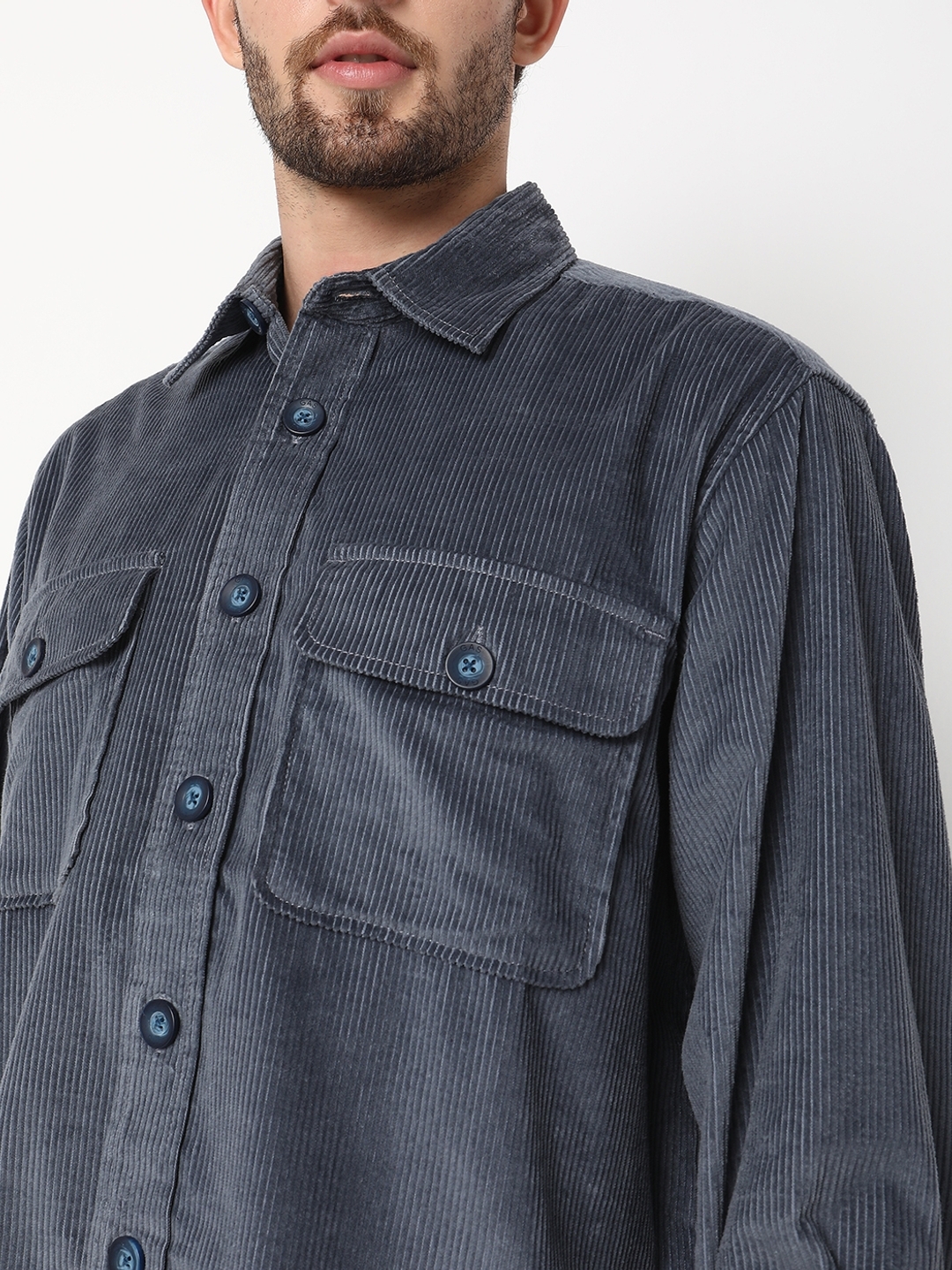 Shacket Full Sleeve Solid Cotton Shirts