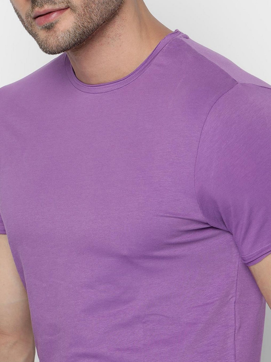 Scuba Slim Fit T-shirt with Raw Edges