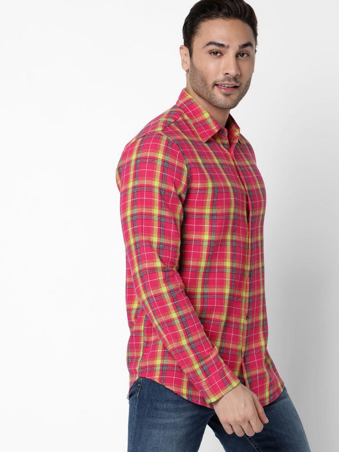 Sir Det Checked Slim Fit Shirt