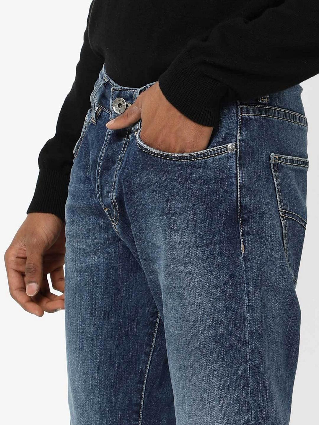 Men's Norton Carrot Fit Dark Blue Jeans