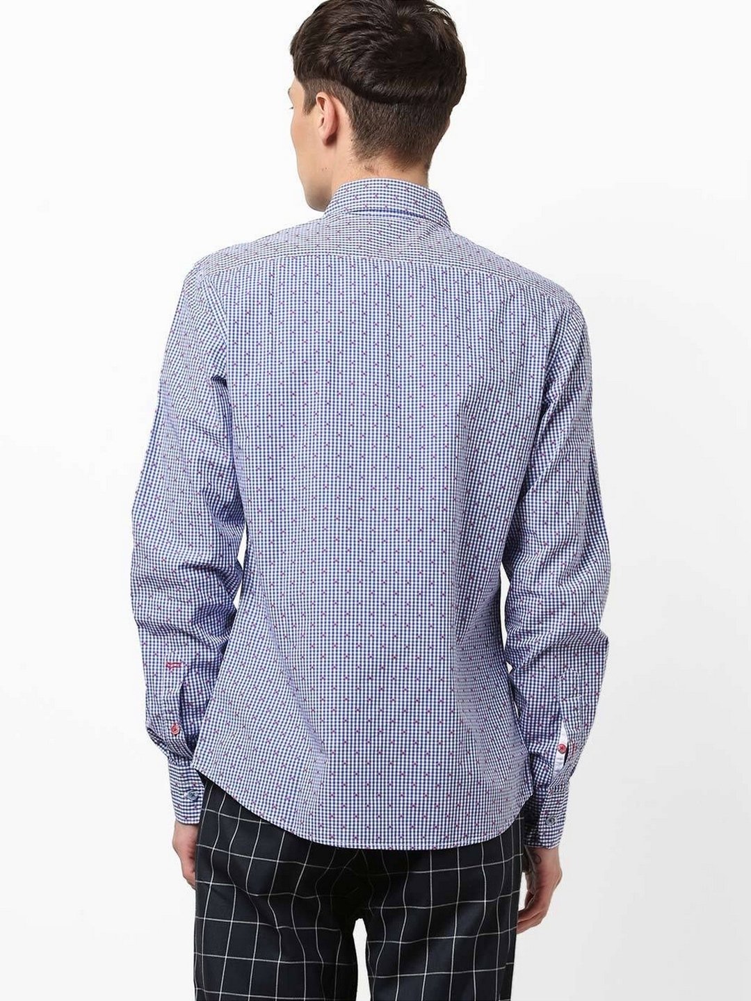 Men's Sasha printed blue shirt