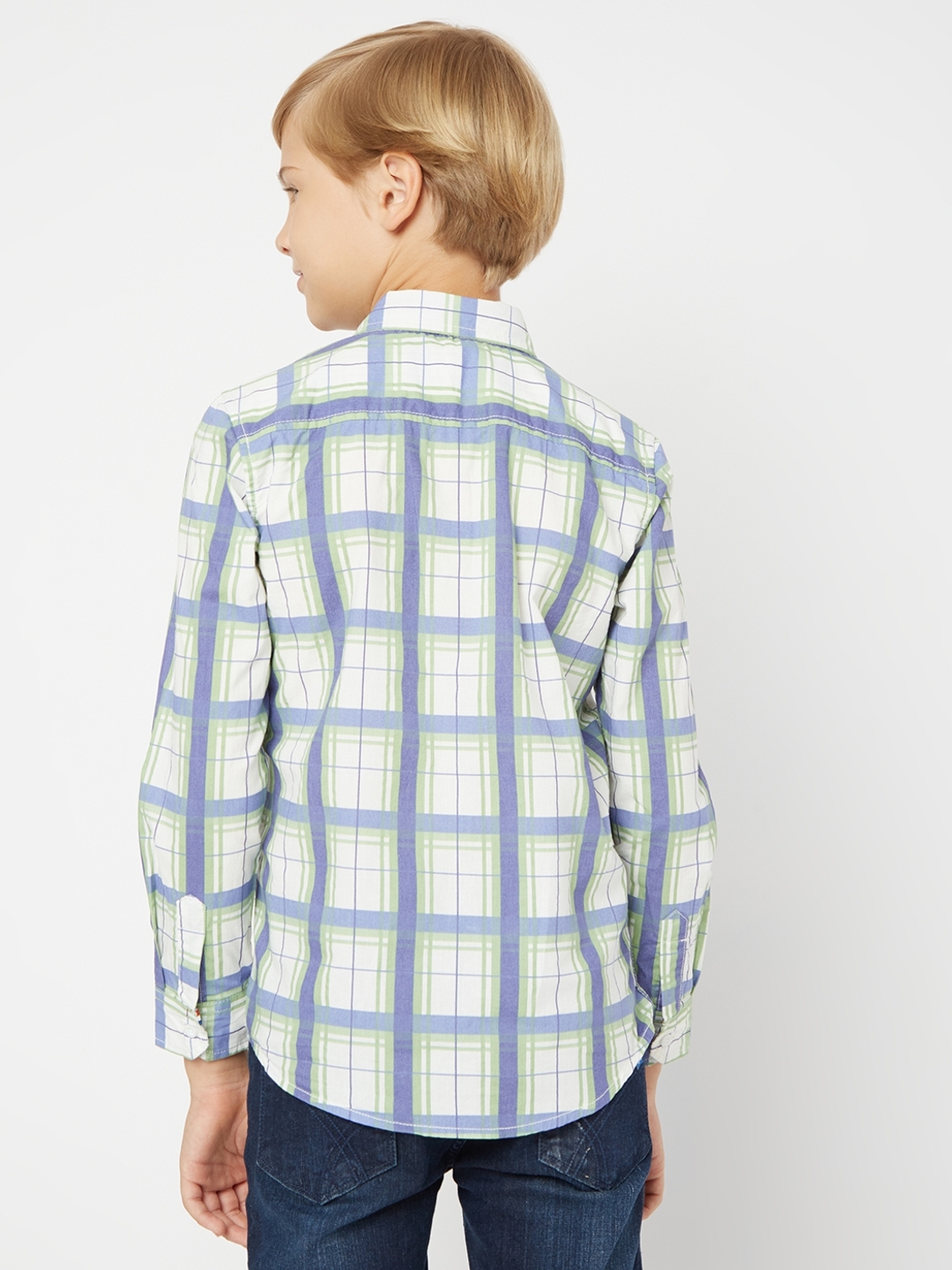 Lanzo Checked Slim Fit Shirt with Flap Pockets