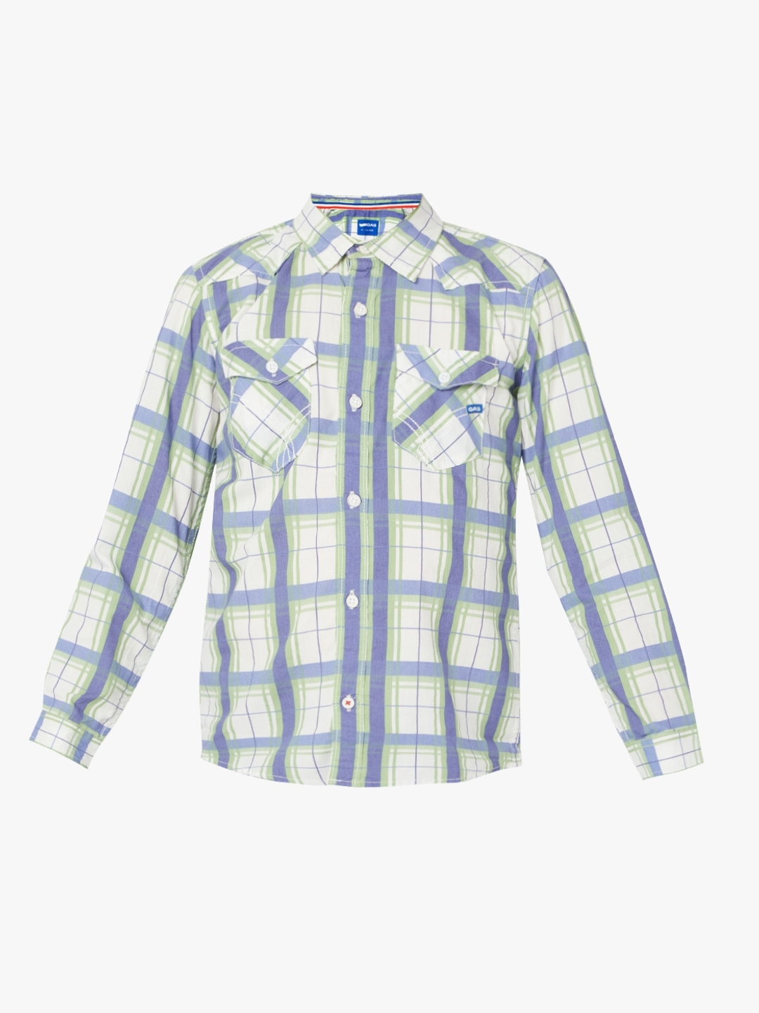 Lanzo Checked Slim Fit Shirt with Flap Pockets