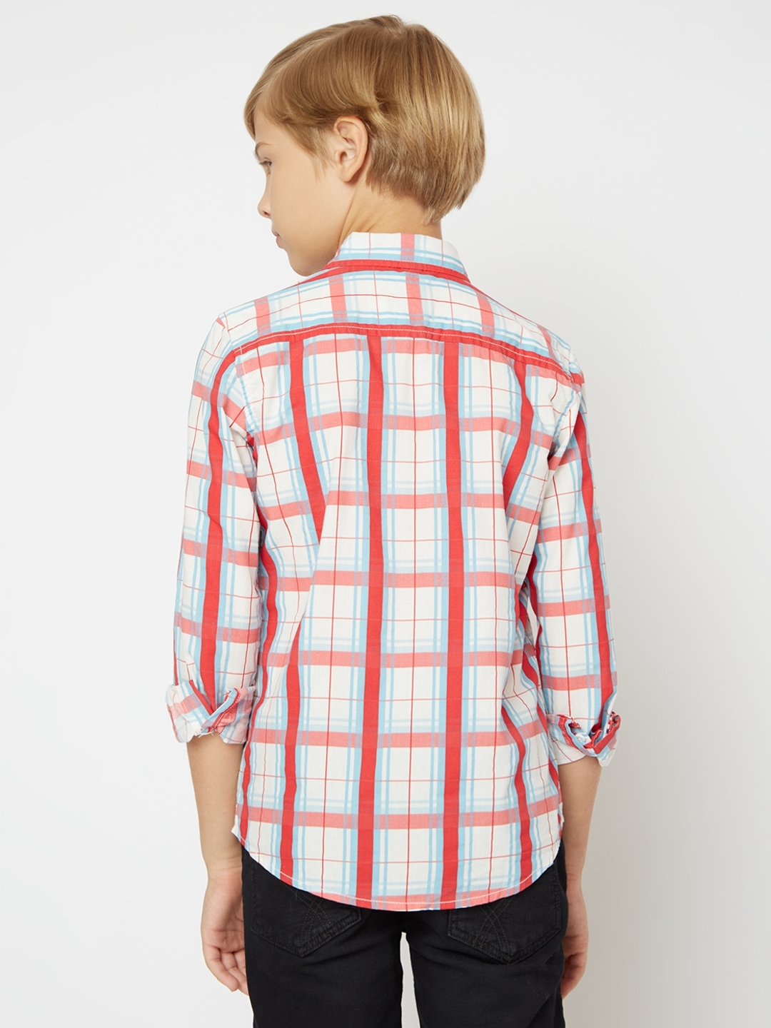 Lanzo Checked Slim Fit Shirt with Flap Pockets