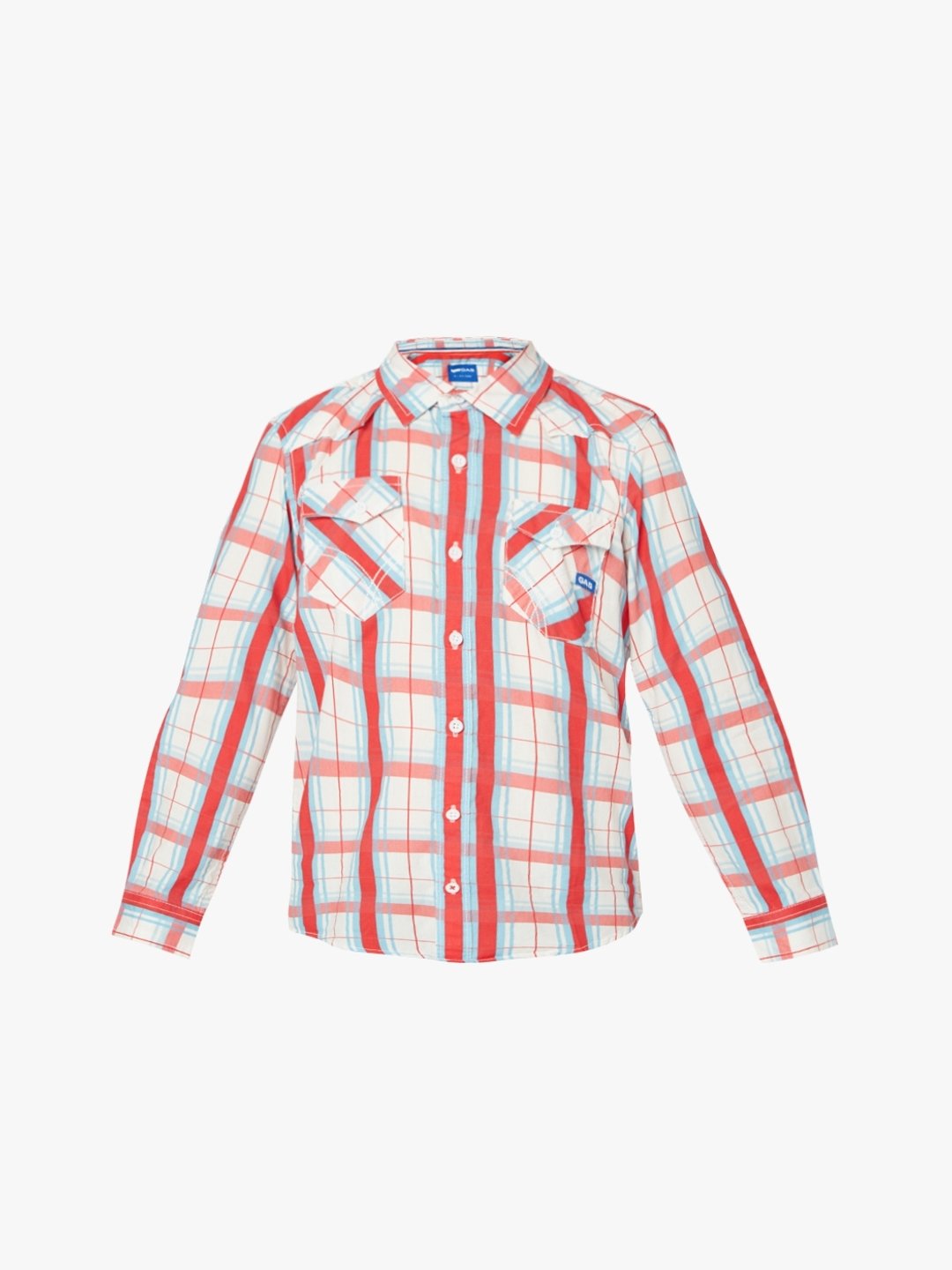 Lanzo Checked Slim Fit Shirt with Flap Pockets