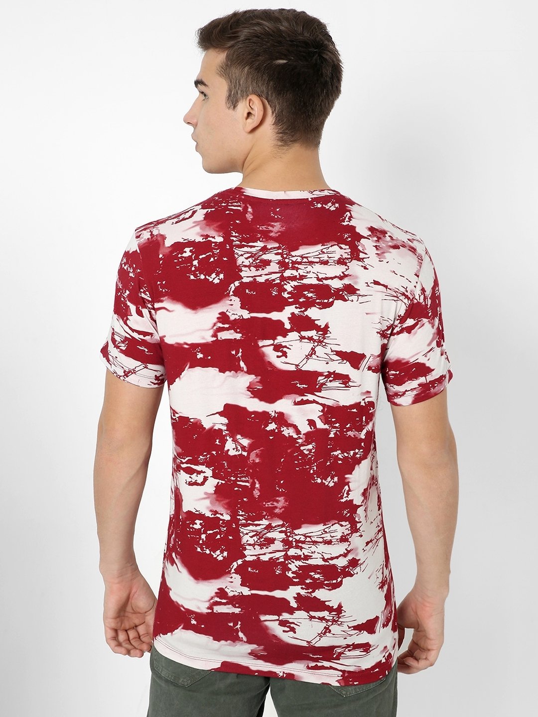 Printed Slim Fit Crew-Neck T-shirt