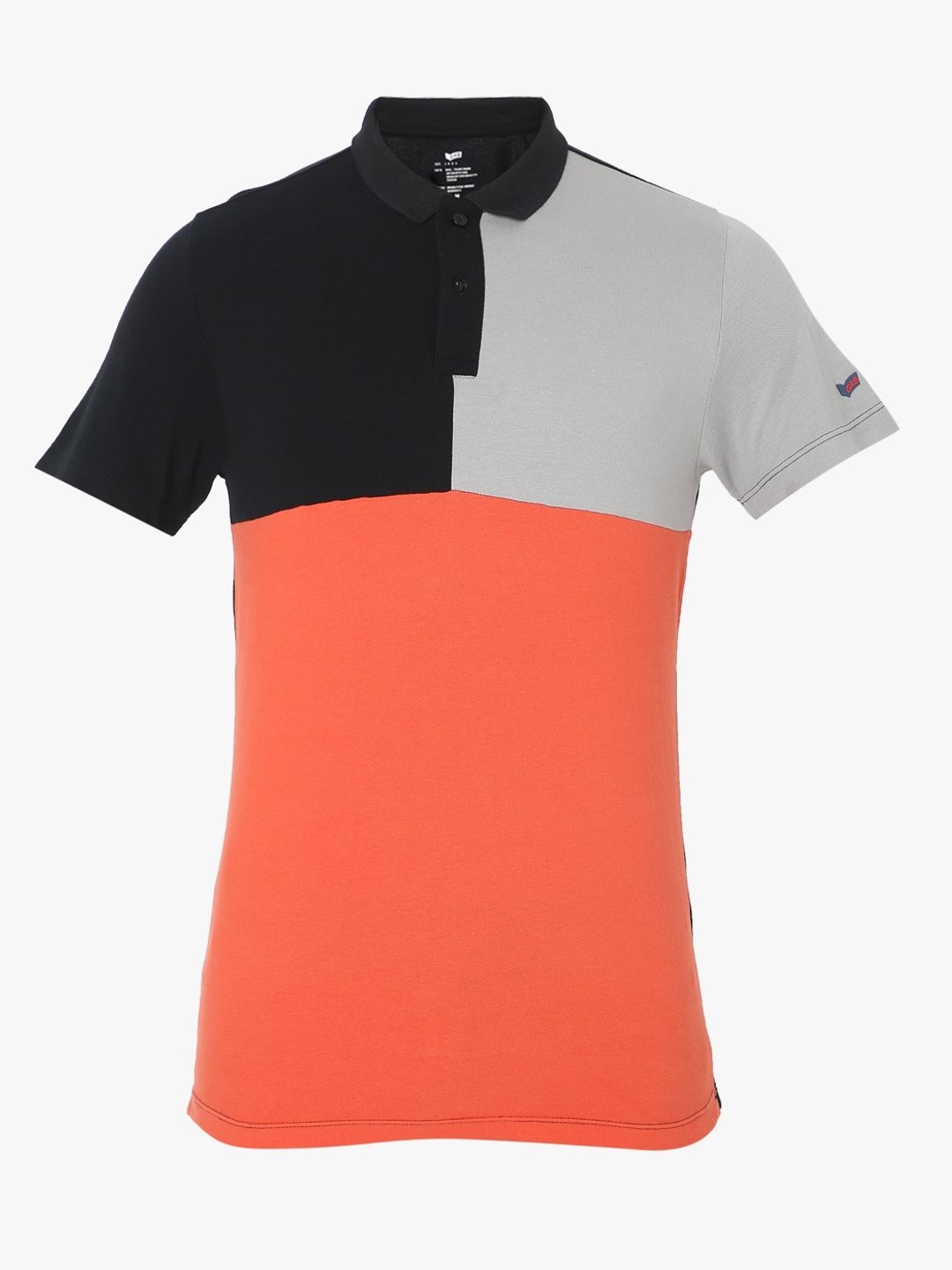 Colourblock Slim Fit Polo T-shirt