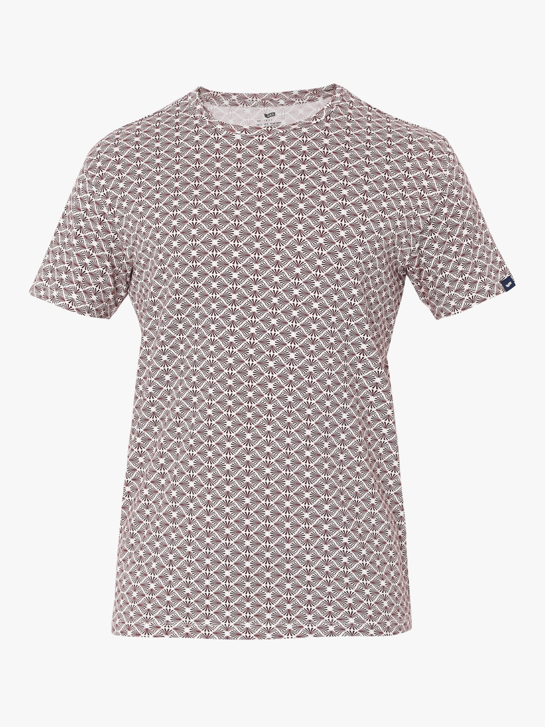 Micro Print Slim Fit Crew-Neck T-shirt