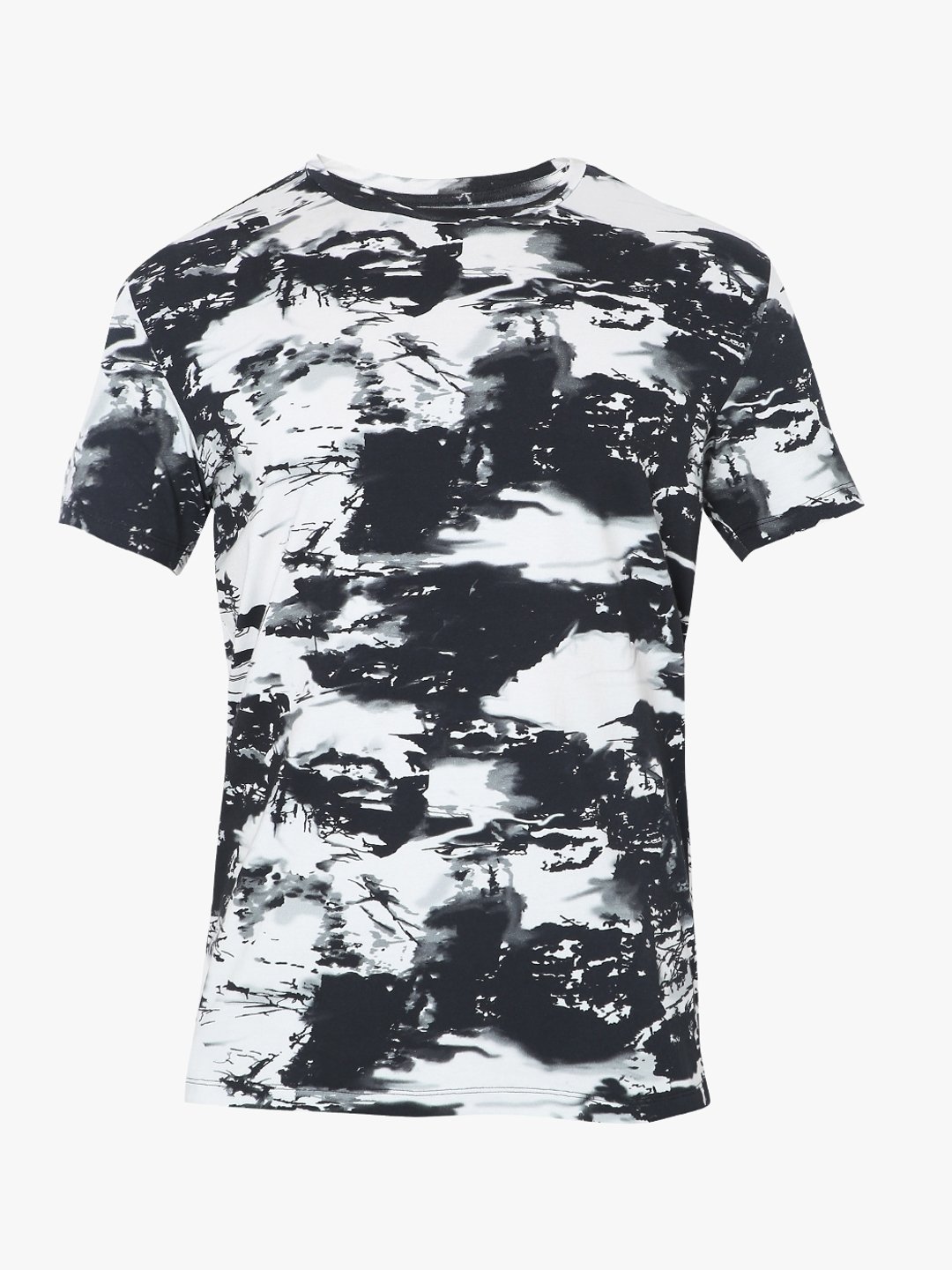 Printed Slim Fit Crew-Neck T-shirt