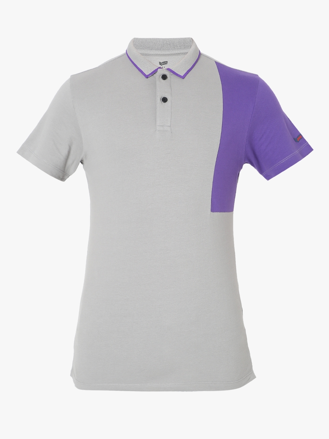 Colourblock Slim Fit Polo T-shirt with Tipped Collar