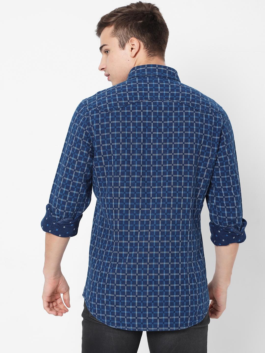 Kant Checked Slim Fit Shirt with Buttoned Flap Pockets