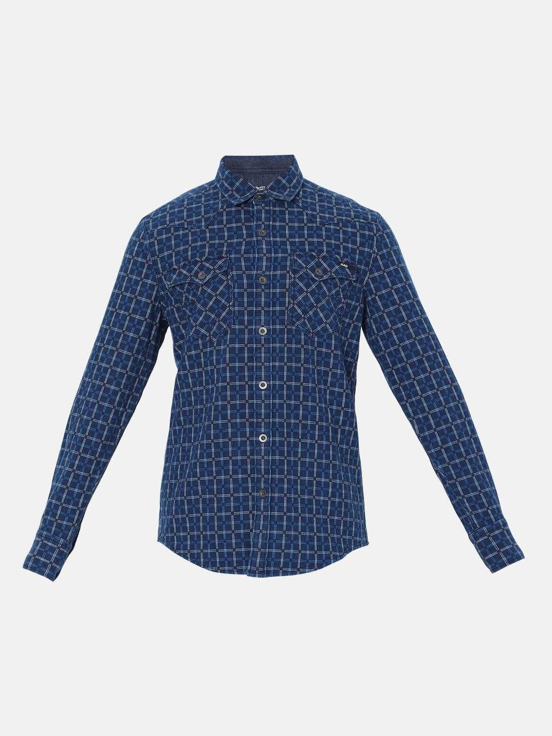 Kant Checked Slim Fit Shirt with Buttoned Flap Pockets