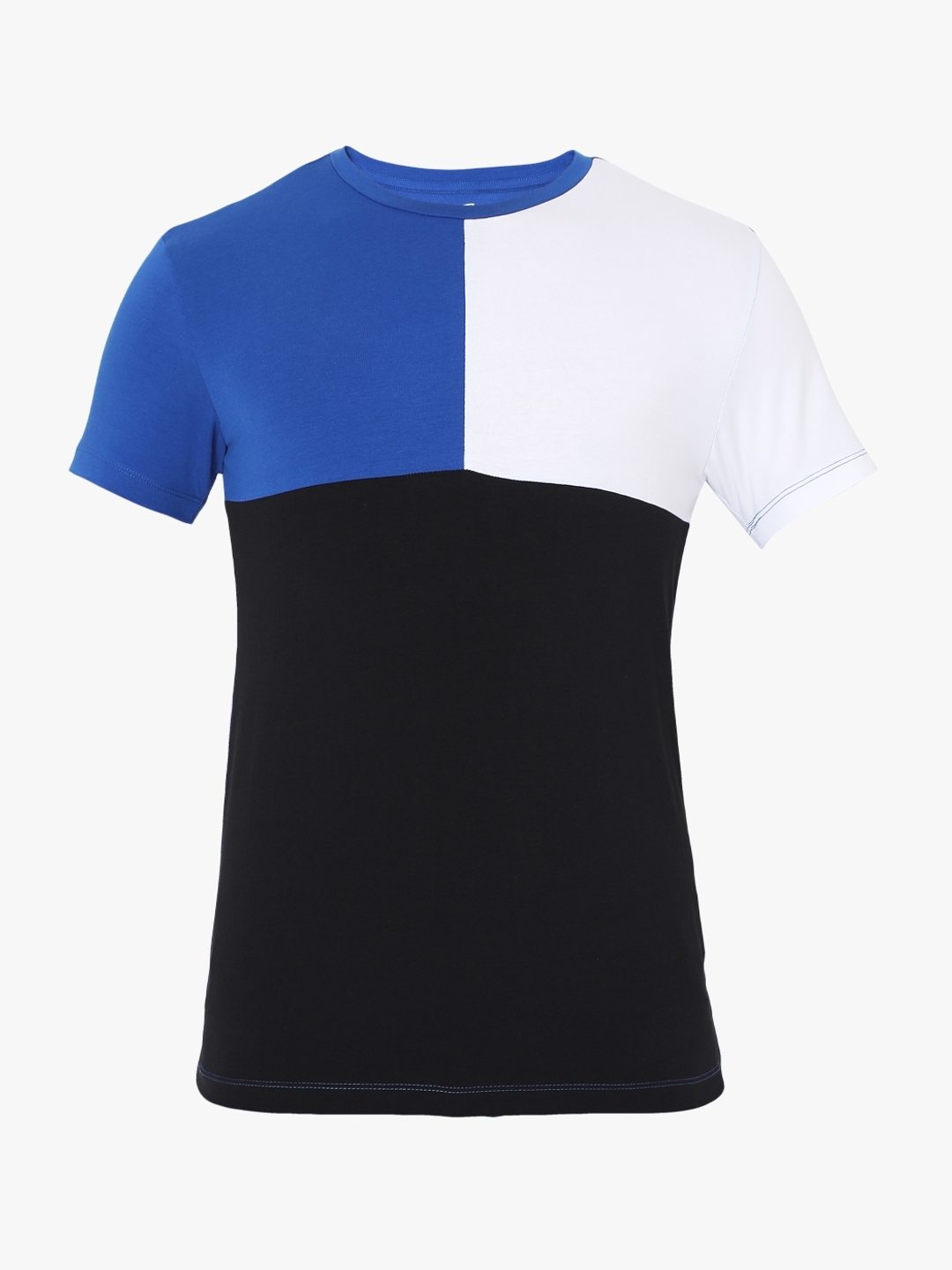 Colourblock Slim Fit Crew-Neck T-shirt