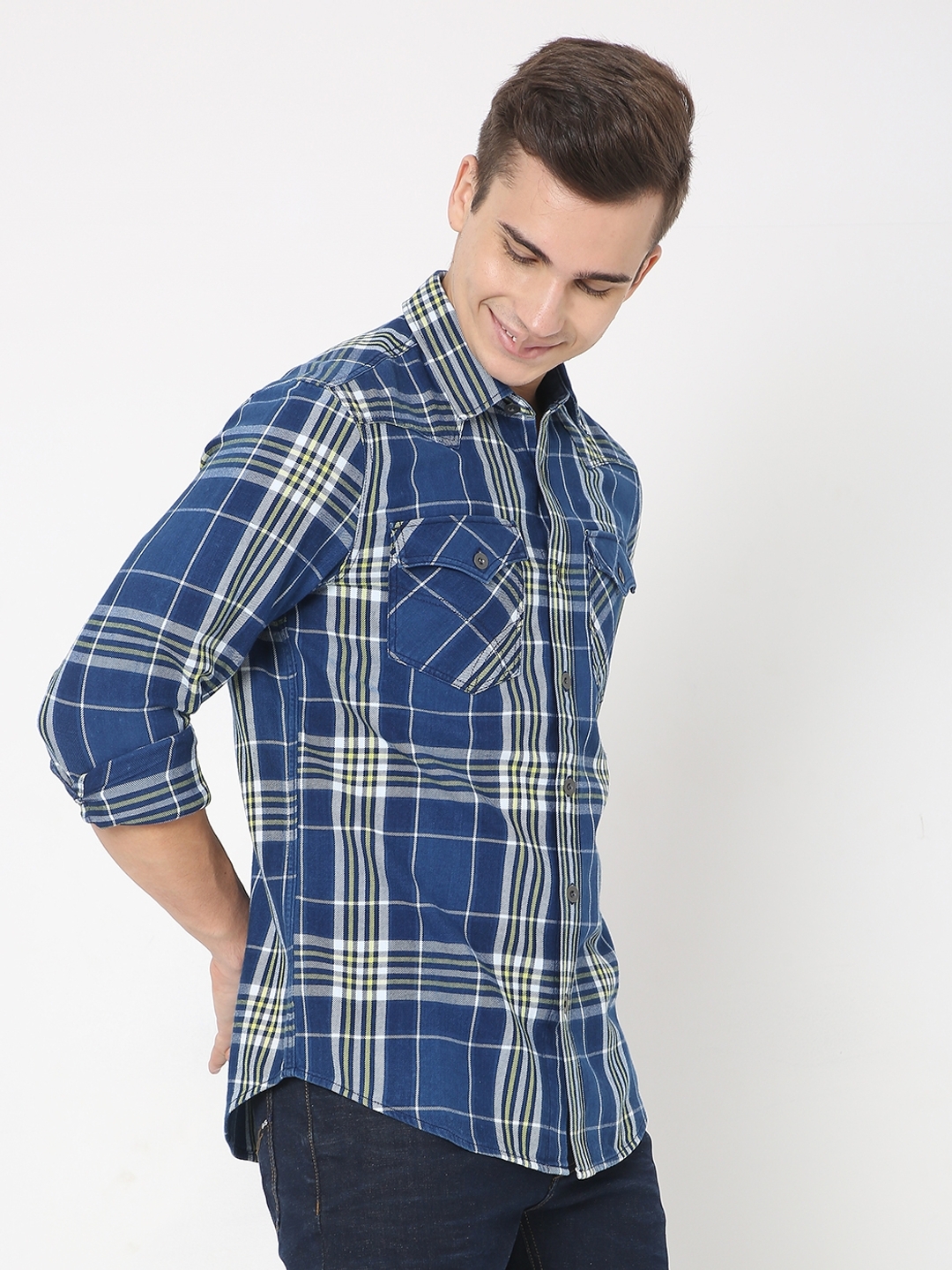 Kant Checked Slim Fit Shirt