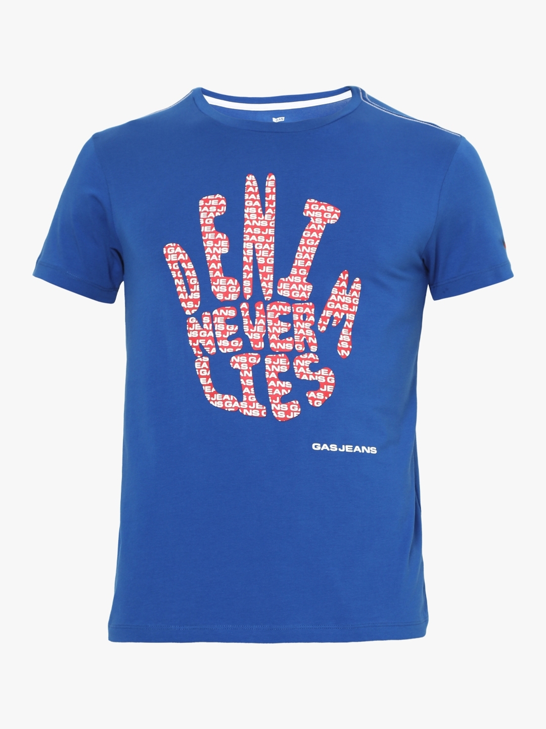 Typographic Print Slim Fit Crew-Neck T-shirt