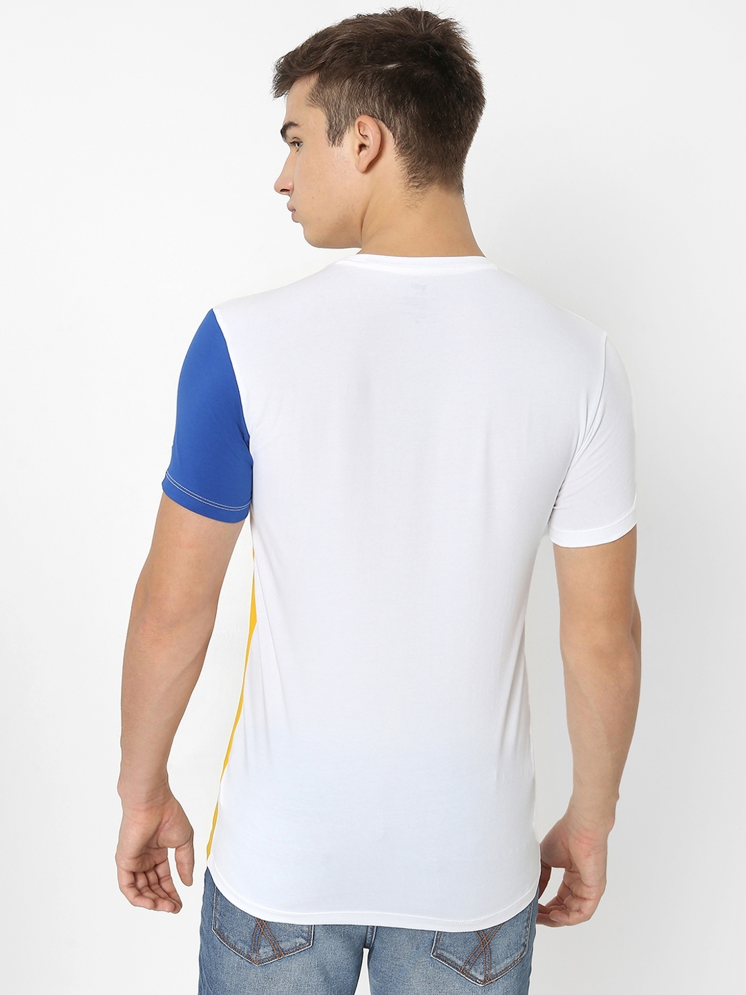 Colourblock Slim Fit Crew-Neck T-shirt