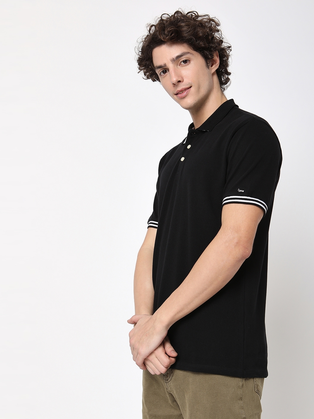 RALPH STRIPE Relaxed Fit Polo T-shirt