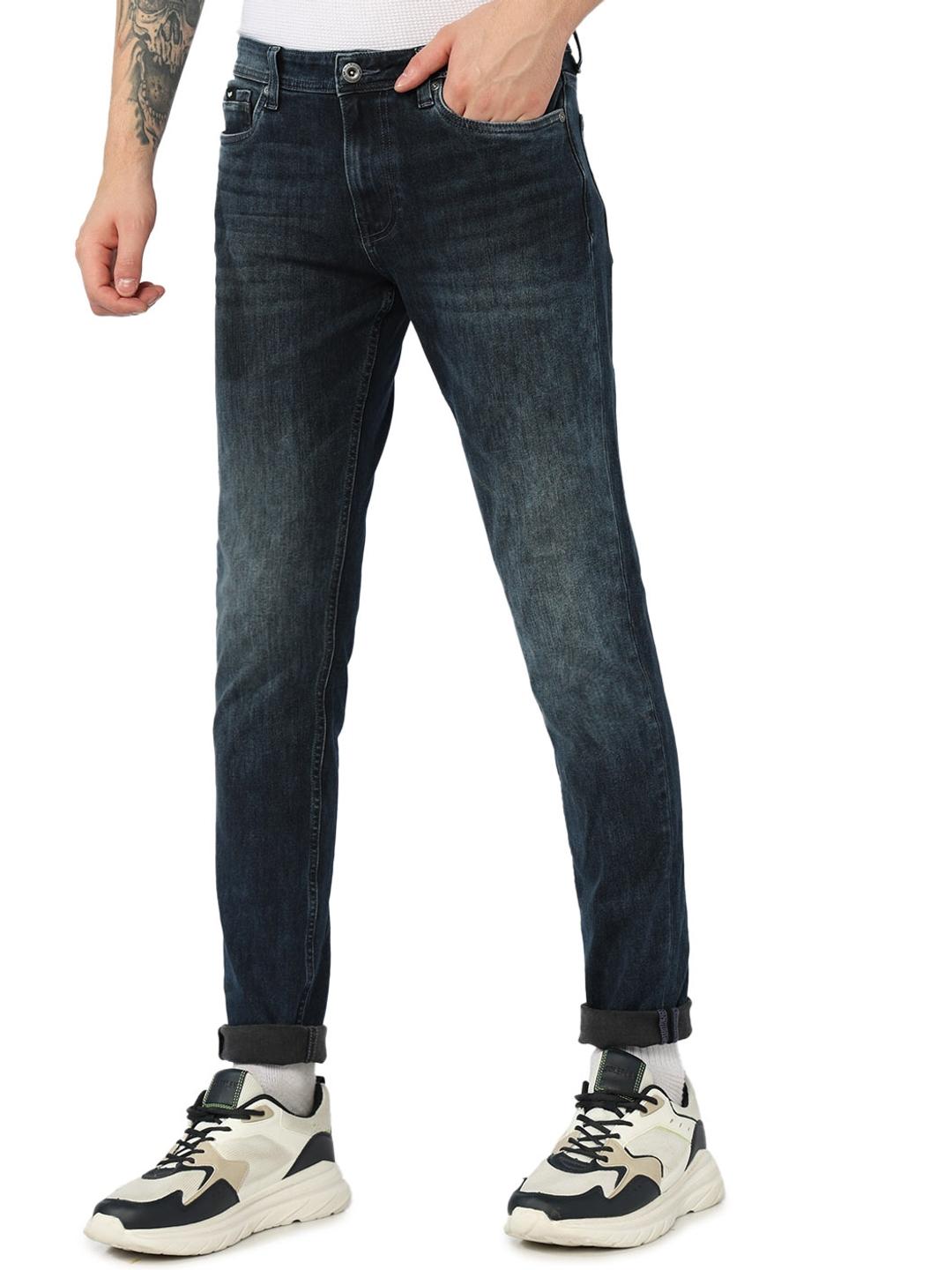 Skinny Fit Zippered Fly Denim