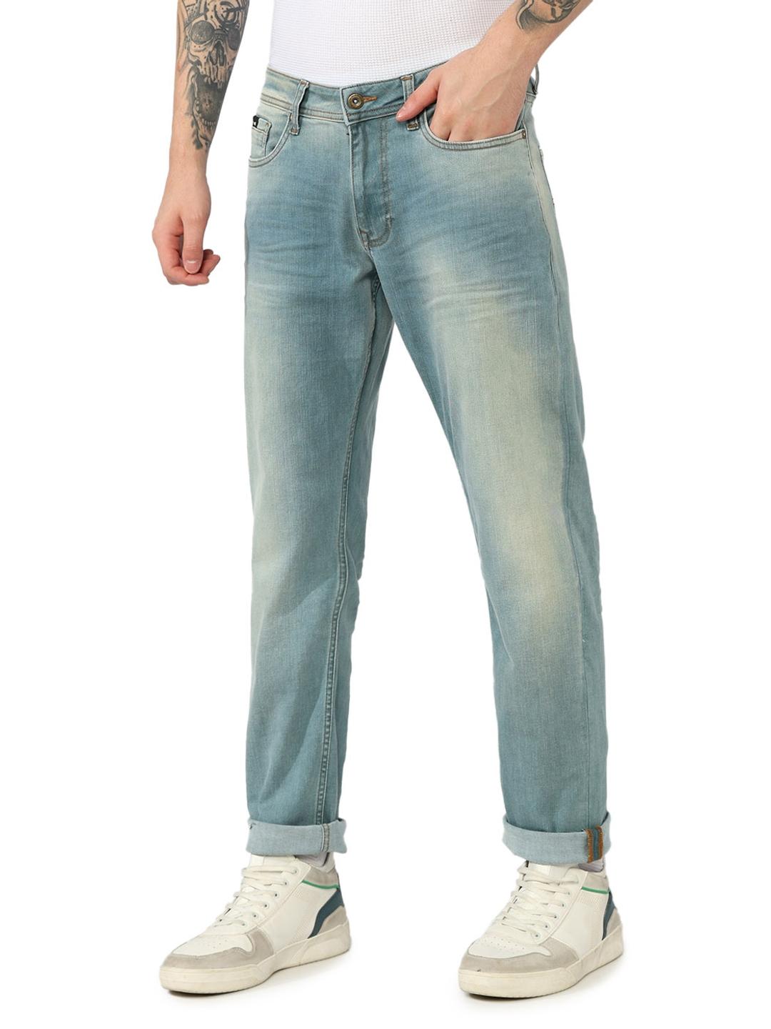 Carrot Fit Mid Rise Denim