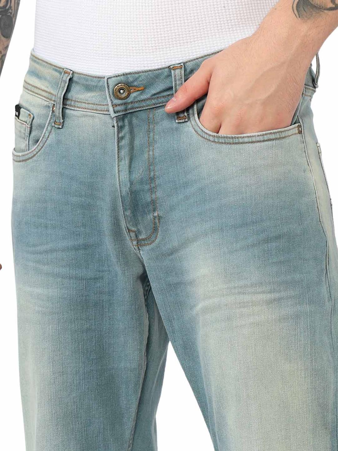 Carrot Fit Mid Rise Denim