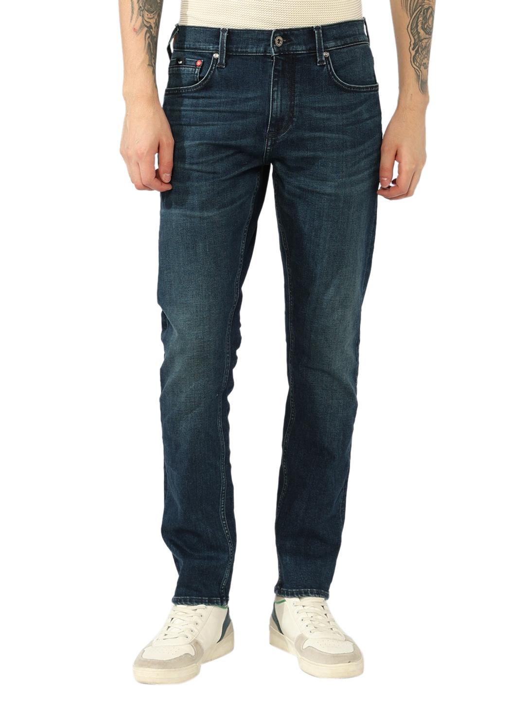 Relaxed Slim Fit Zippered Fly Denim