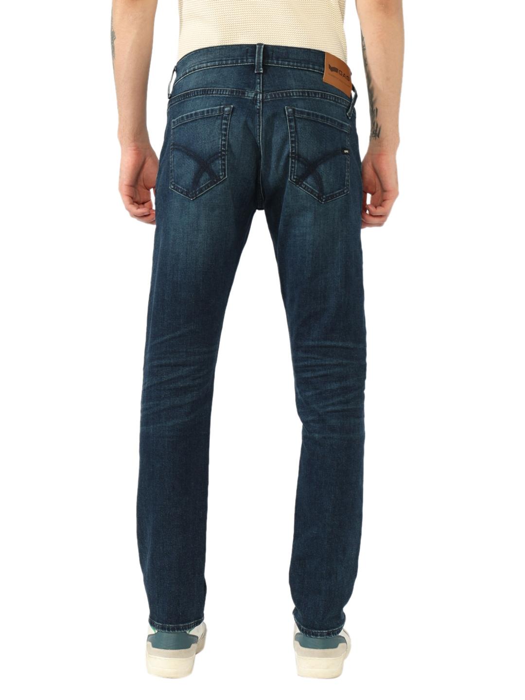 Relaxed Slim Fit Zippered Fly Denim