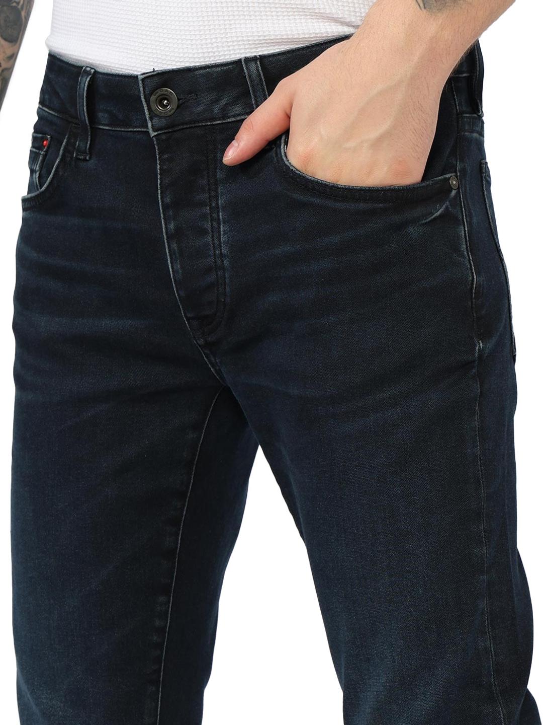 Slim Fit Button Fly Mid Rise Denim