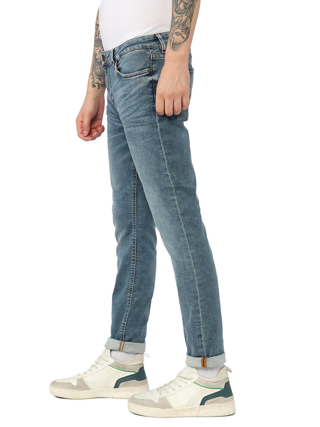 Skinny Fit Zippered Fly Denim