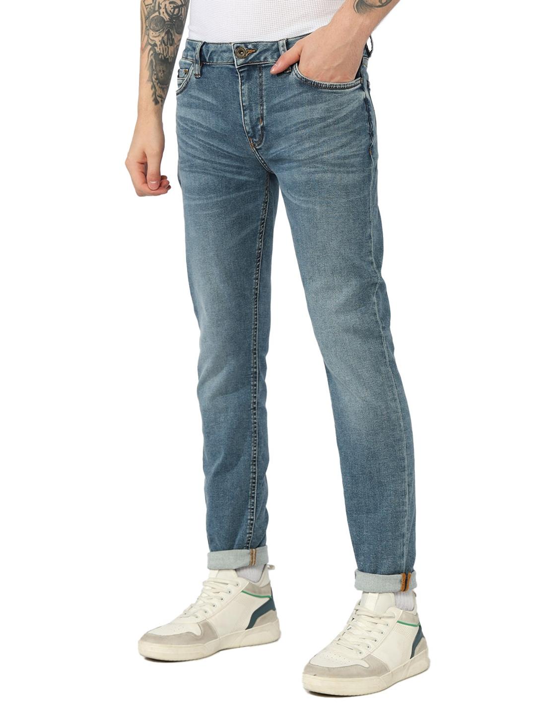 Skinny Fit Zippered Fly Denim