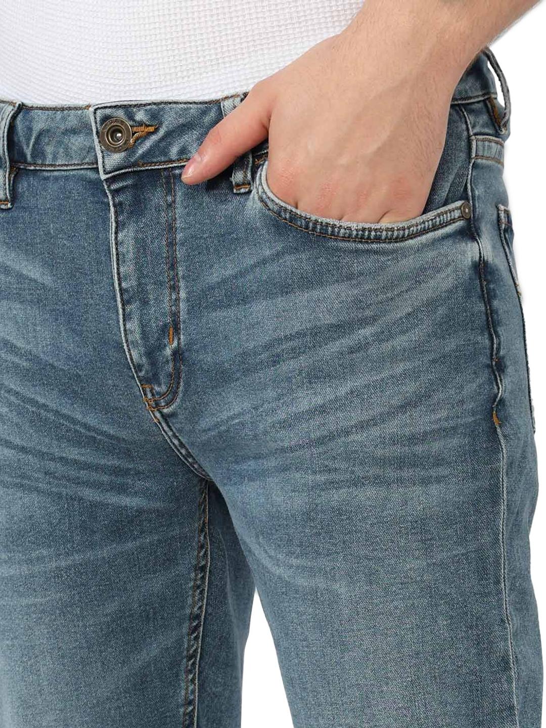 Skinny Fit Zippered Fly Denim