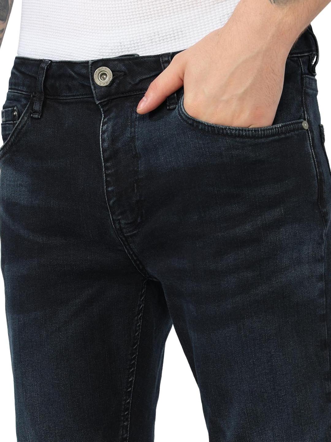 Relaxed Slim Fit Zippered Fly Denim