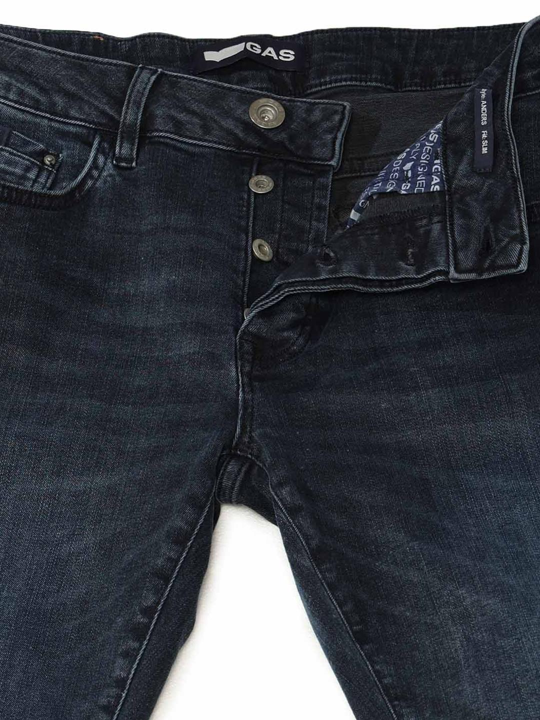 Slim Fit Button Fly Mid Rise Denim