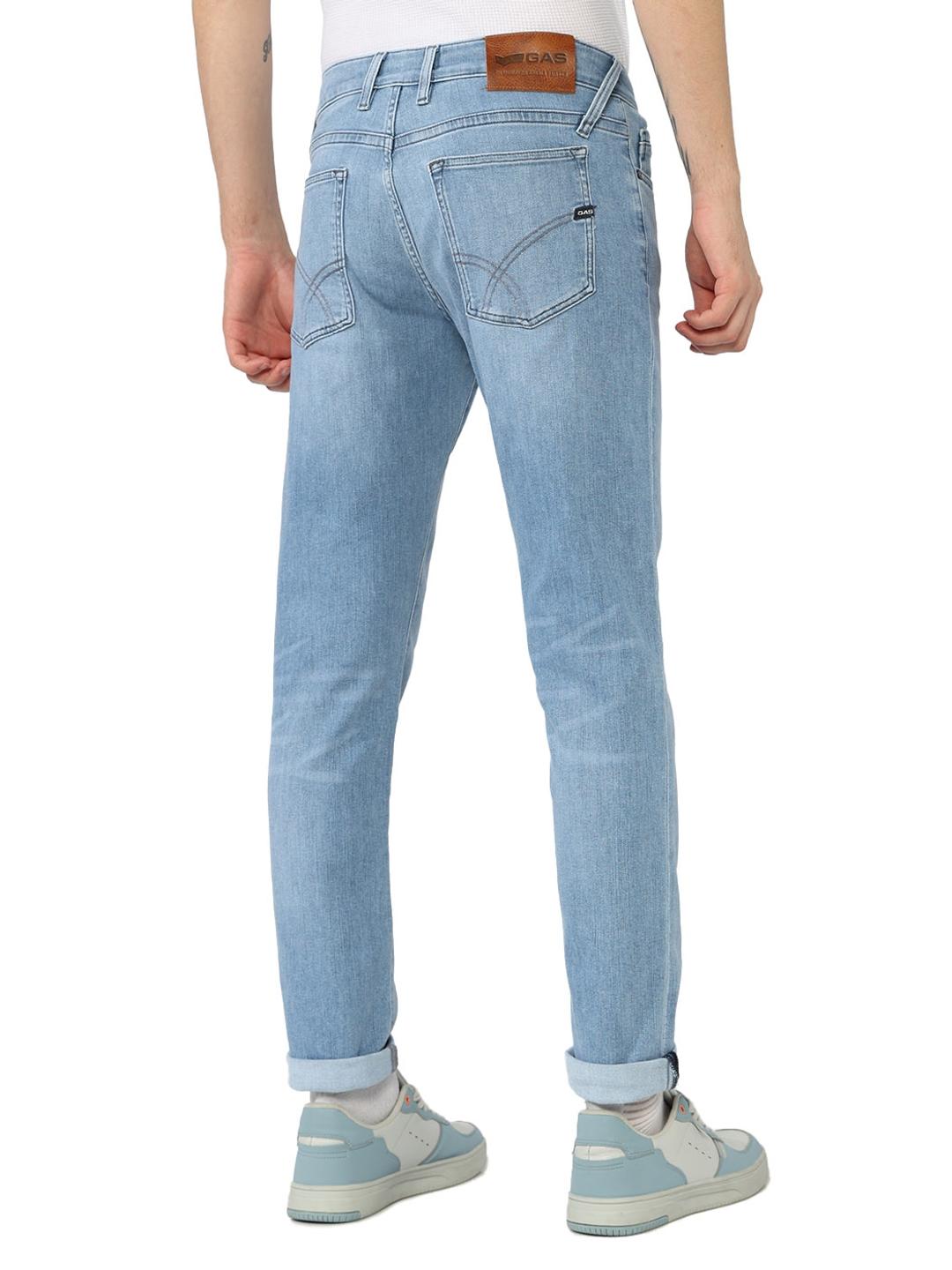 Slim Fit Button Fly Mid Rise Denim