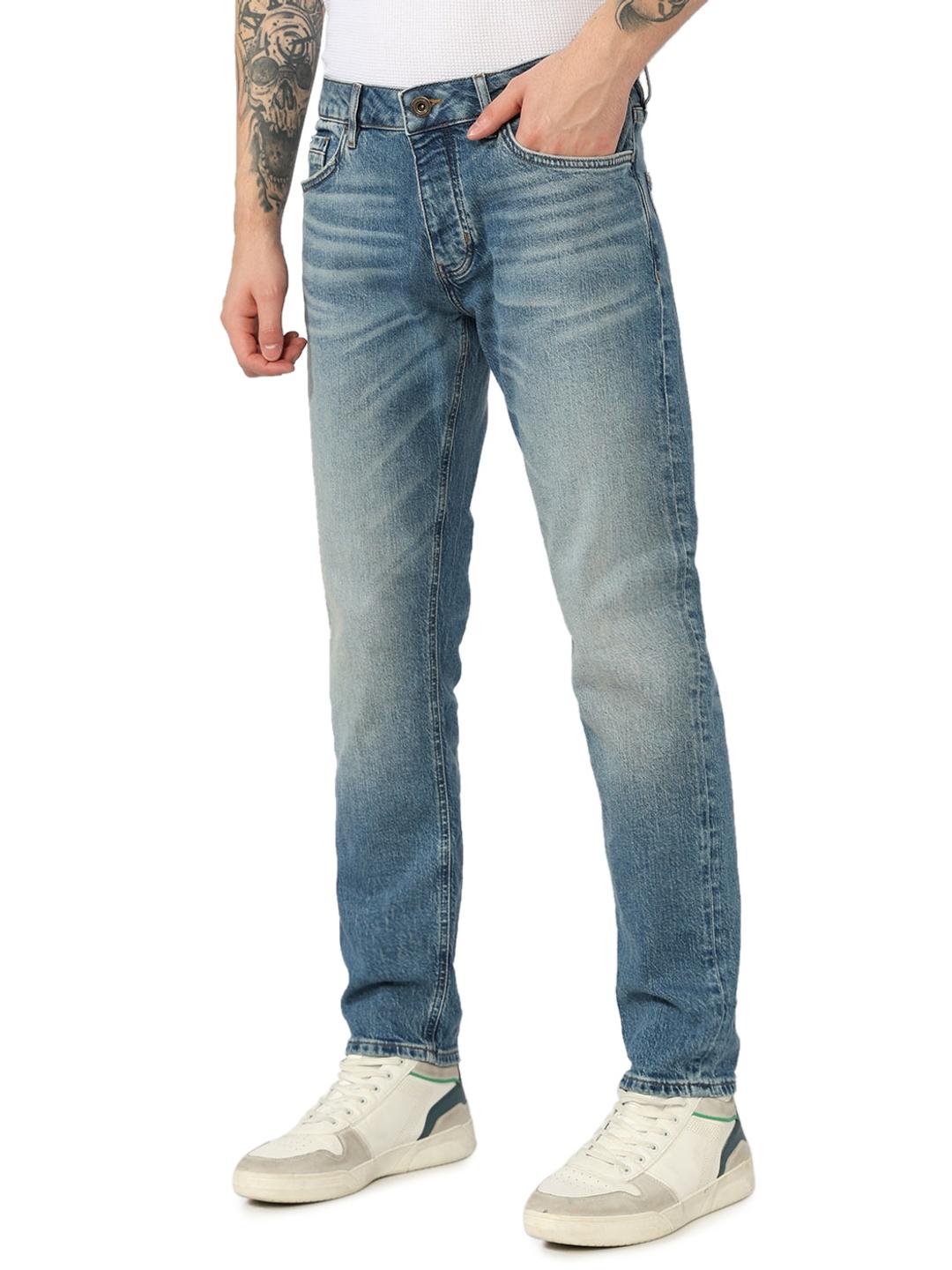 Carrot Fit Mid Rise Denim