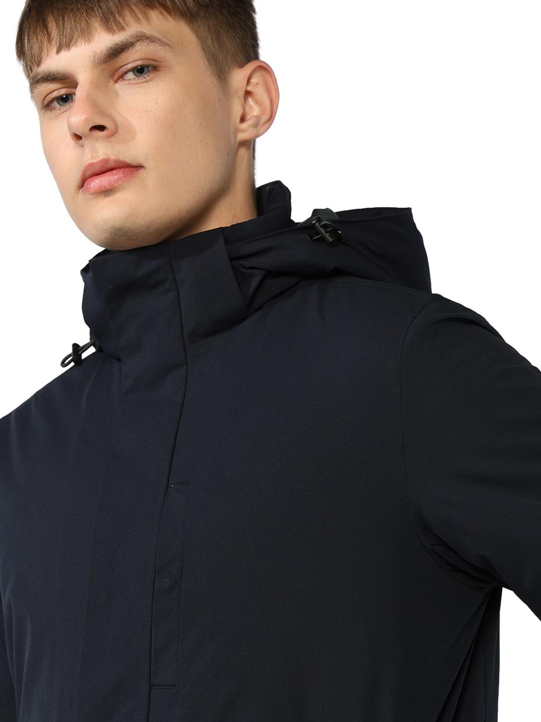 Regular Fit Jacket with Concealed Placket