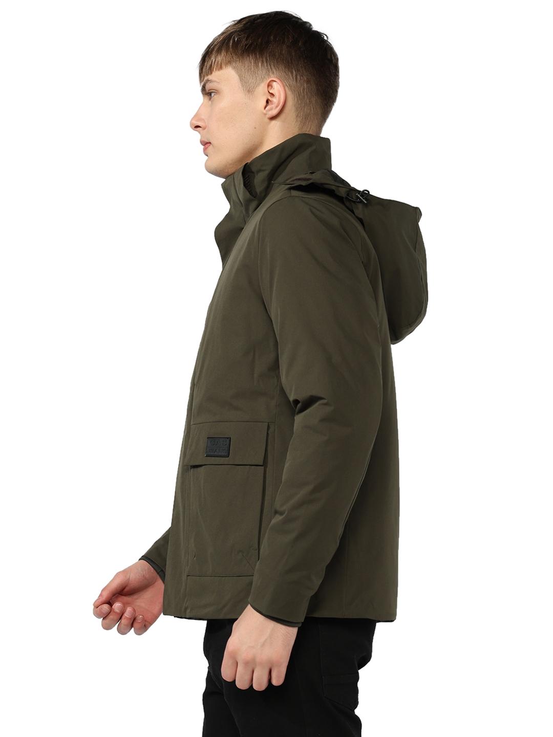 Regular Fit Jacket with Concealed Placket