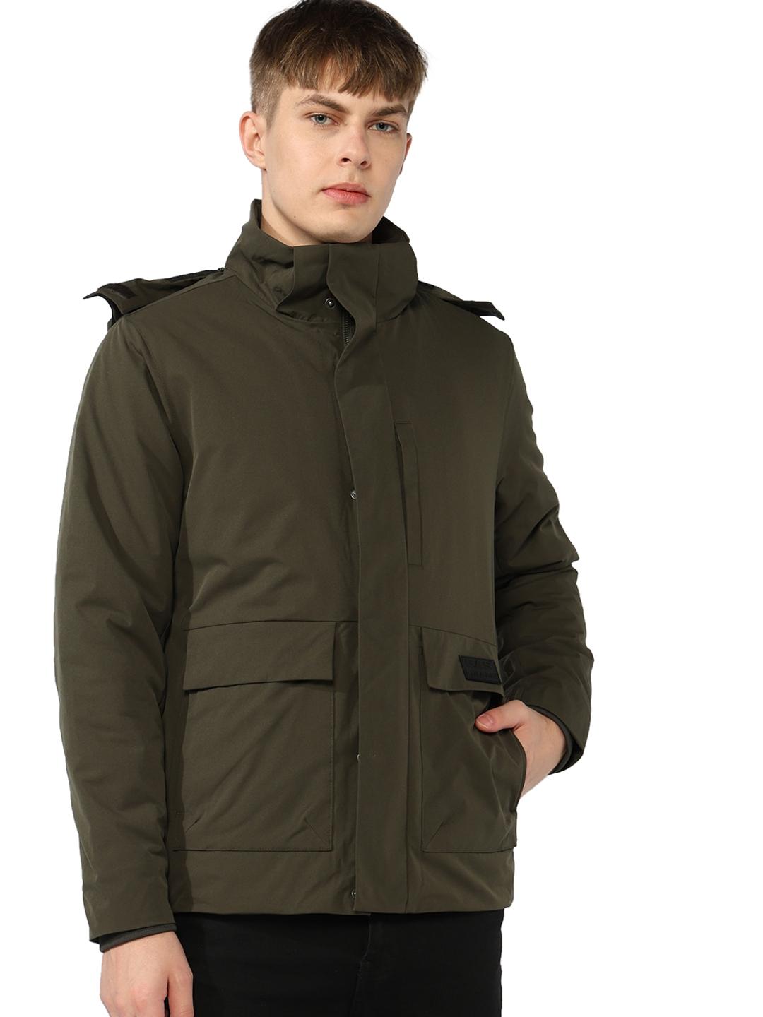 Regular Fit Jacket with Concealed Placket