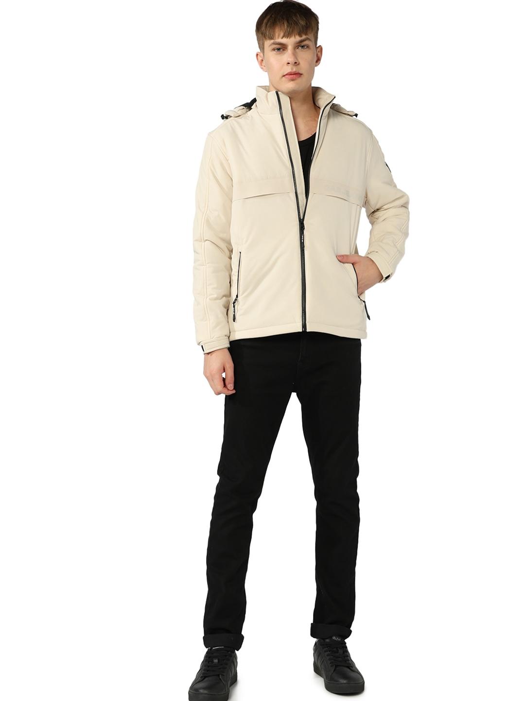 Regular Fit Jacket with Detachable Hood