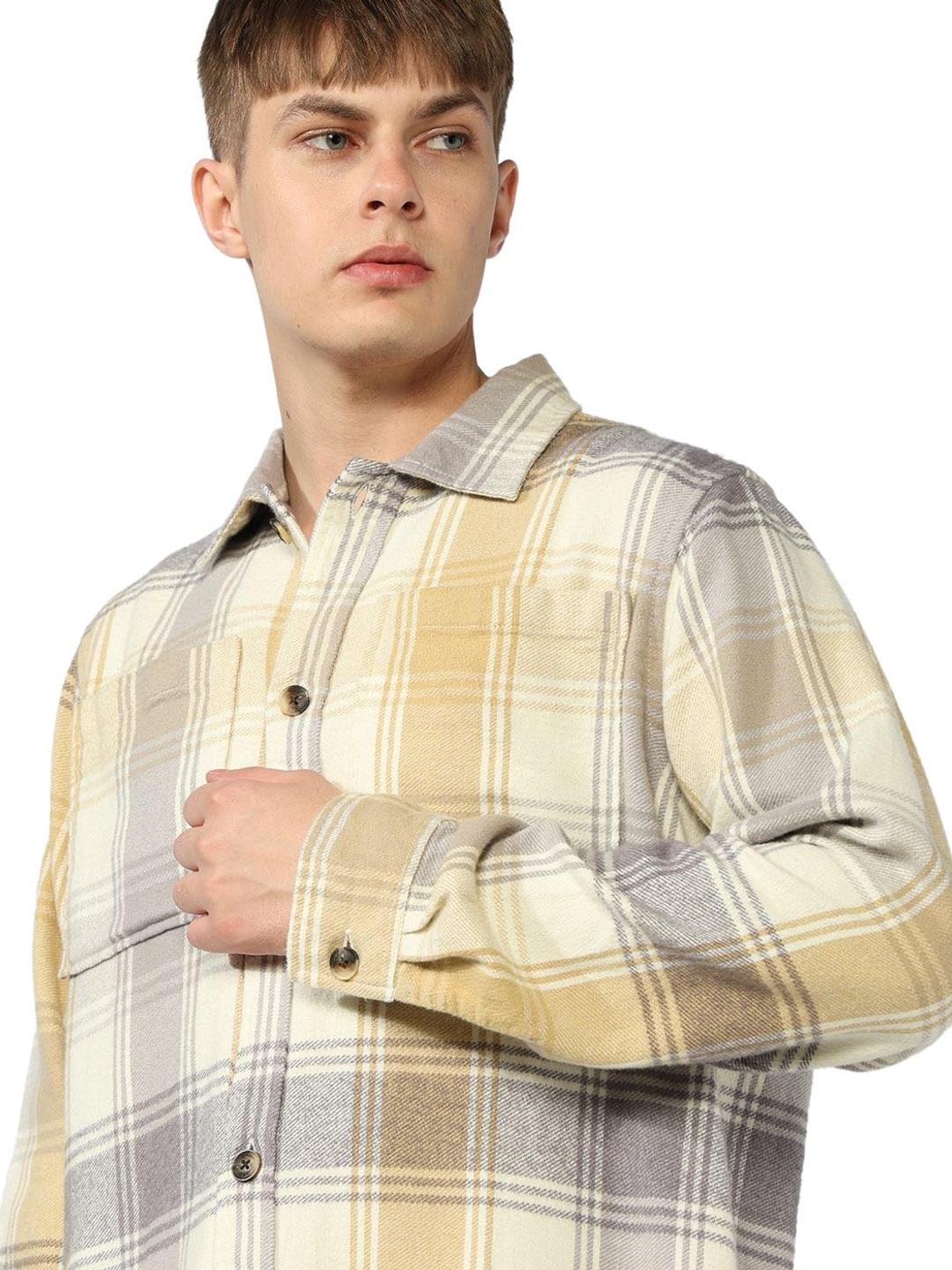 Shacket Fit Shirt with Double Pockets