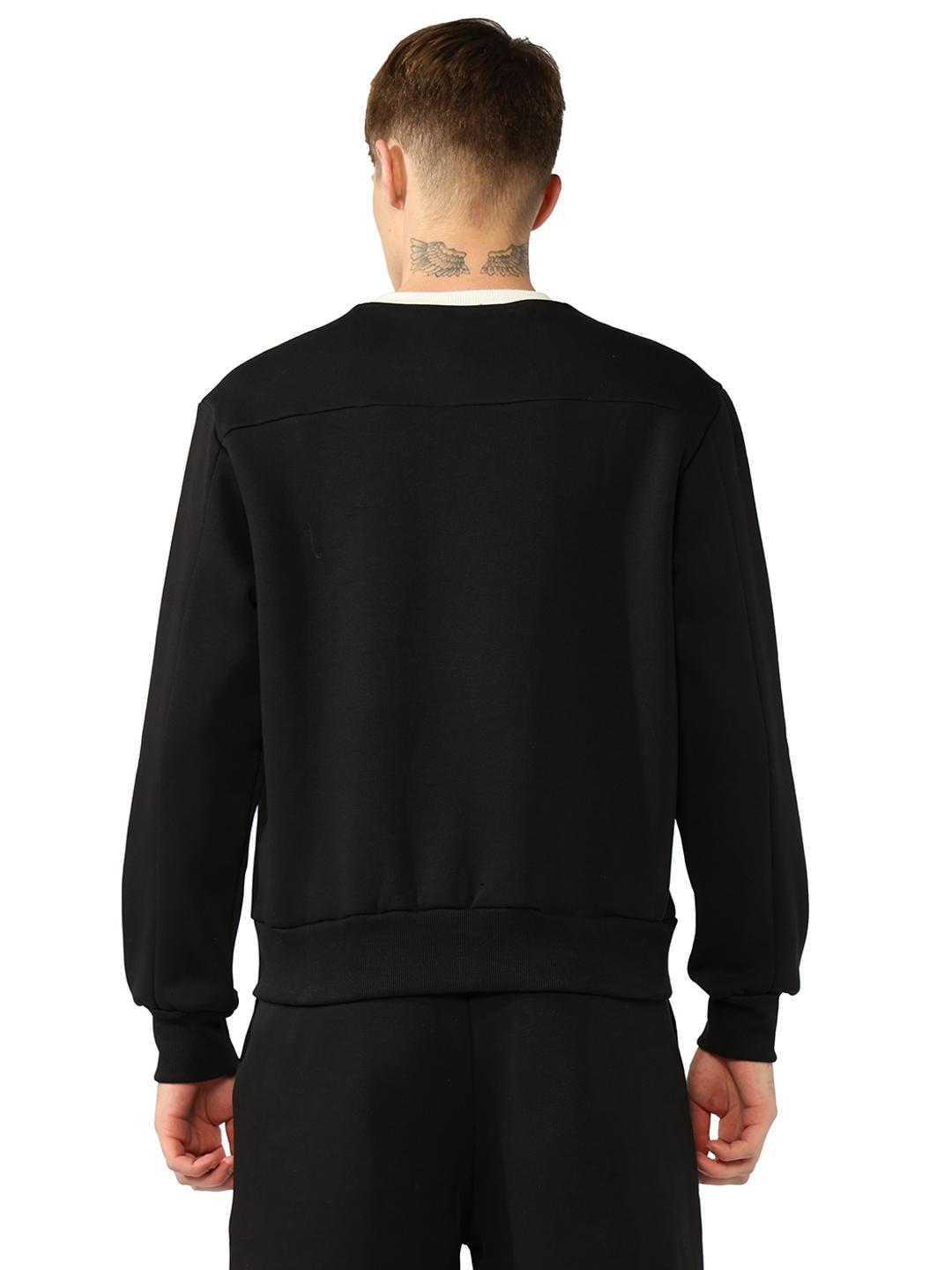 Regular Fit Sweatshirt with Cut and Sew Panels