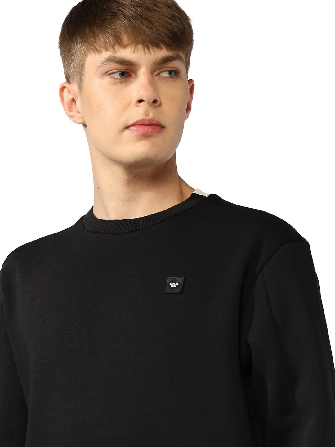 Regular Fit Sweatshirt with Cut and Sew Panels