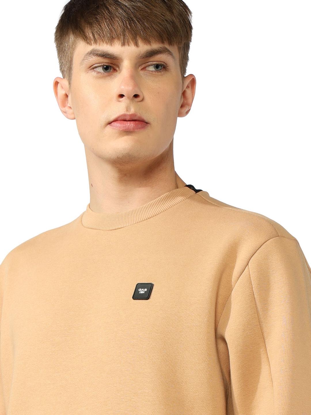 Regular Fit Sweatshirt with Cut and Sew Panels