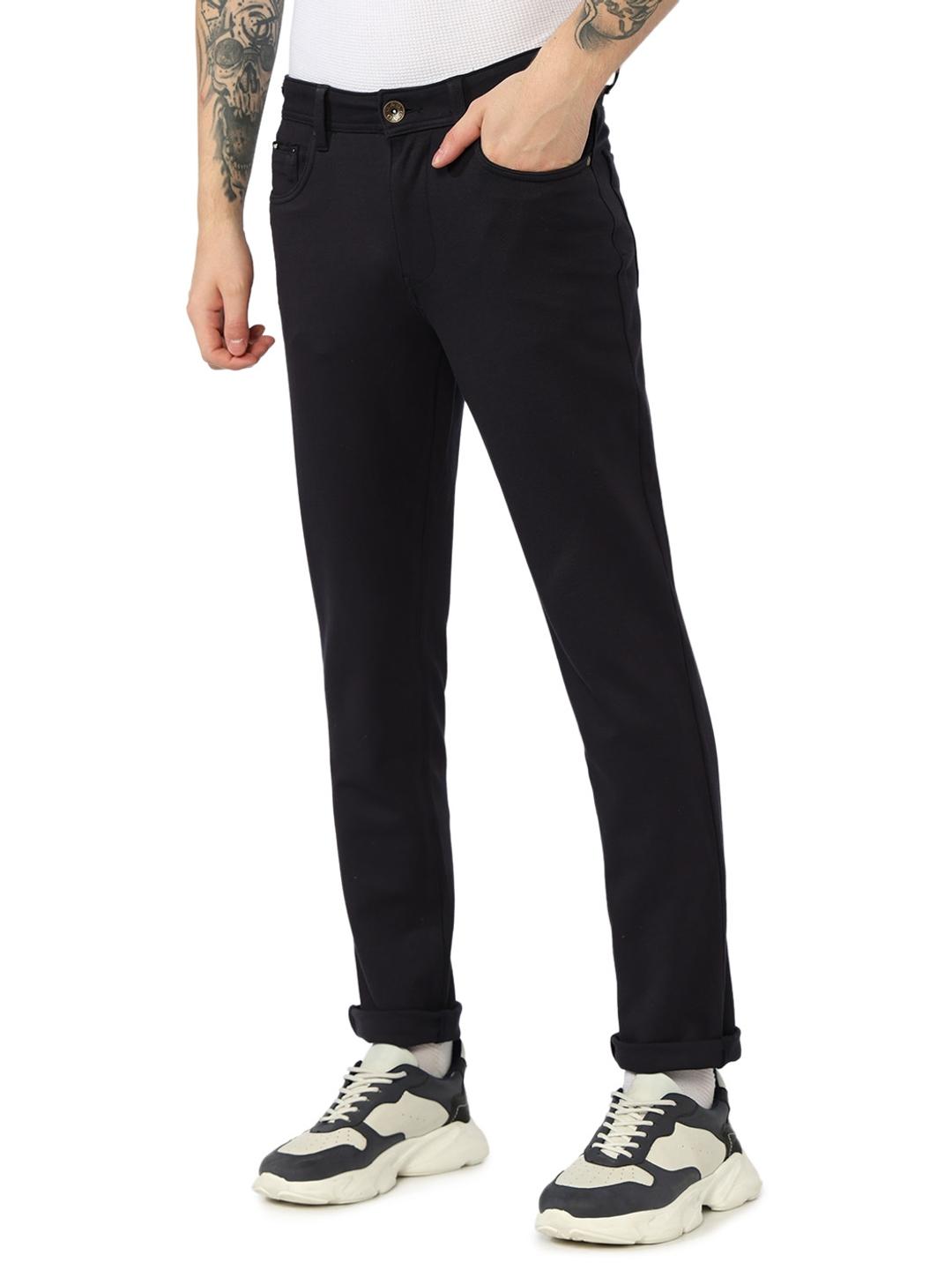 Slim Straight Fit Knitted Chinos