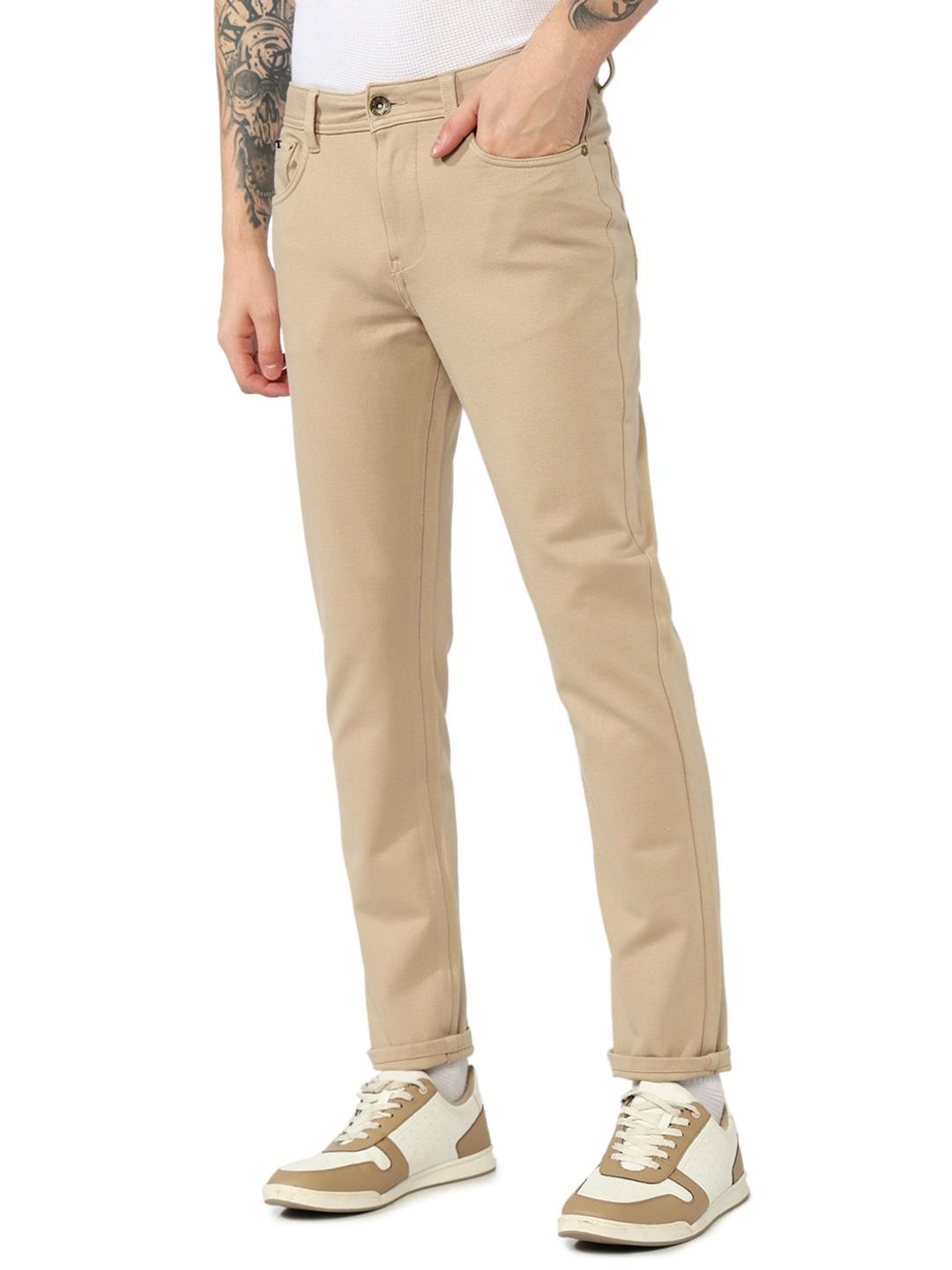 Slim Straight Fit Knitted Chinos