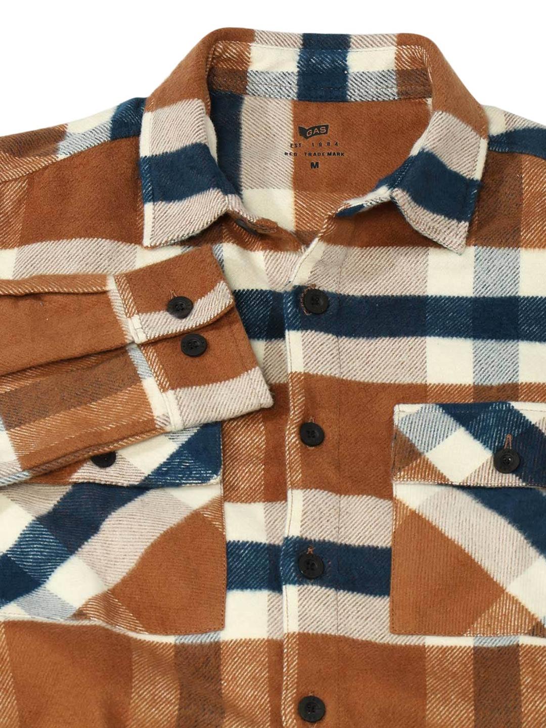 Shacket Fit Checked Shirt with Double Pockets